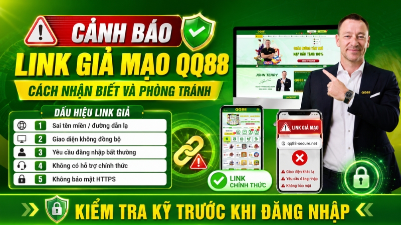 Cảnh Báo Link Giả Mạo QQ88 – Cách Nhận Biết