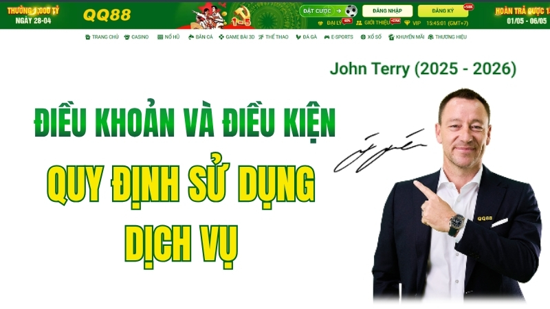 Điều Khoản Và Điều Kiện QQ88 – Quy Định Sử Dụng Dịch Vụ